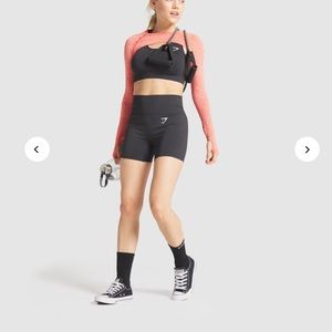 Gymshark vital seamless shorts black marl size M